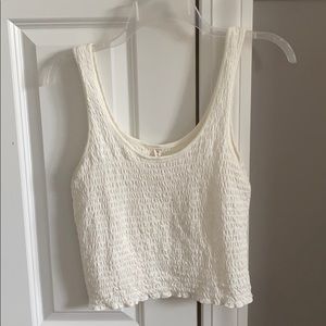 Aeropostale Rippled White tank top